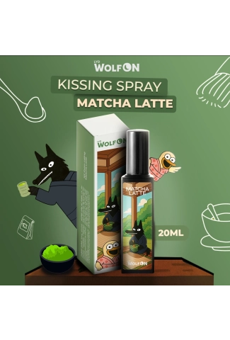 Xịt Thơm Miệng Kissing Spray LYD Wolf ON Hương Matcha Latte Vị Trà Xanh Sữa Ngọt Ngào Thơm Ngọt Sảng Khoái Nhỏ Gọn 20ml
