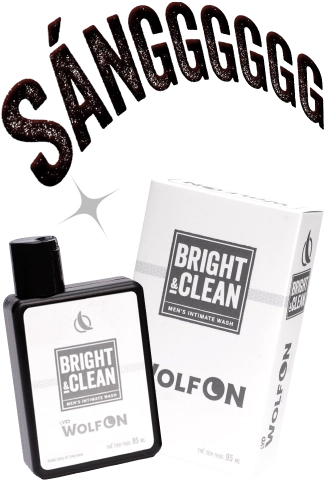 Dung Dịch Vệ Sinh Nam Giới LYD Wolf ON Bright & Clean Sạch Thơm Nam Tính 95ml