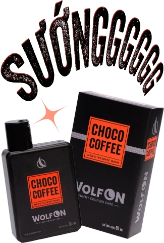 Dung Dịch Vệ Sinh Nam Giới Wolf ON Choco Coffee Ngọt Ngào Sạch Thơm Cuốn Hút 95ml