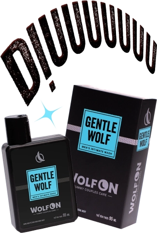 Dung Dịch Vệ Sinh Nam Giới Wolf ON Gentle Wolf Sạch Thơm Nam Tính 95ml