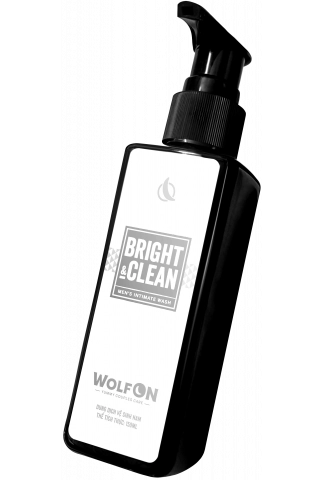 Dung Dịch Vệ Sinh Nam Giới Wolf ON Bright & Clean Dưỡng Sáng 1% Niacinamide Sạch Thơm Nam Tính 150ml