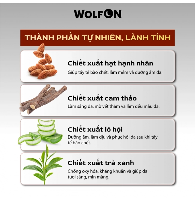 Sữa Tắm Nam Giới 2IN1 Tẩy Tế Bào Chết Wolf ON Shower Scrub Gin 69 Sạch Sâu, Mịn Da, Giảm Mụn 350ml