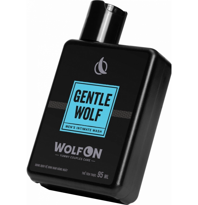 Dung Dịch Vệ Sinh Nam Giới Wolf ON Gentle Wolf Sạch Thơm Nam Tính 95ml