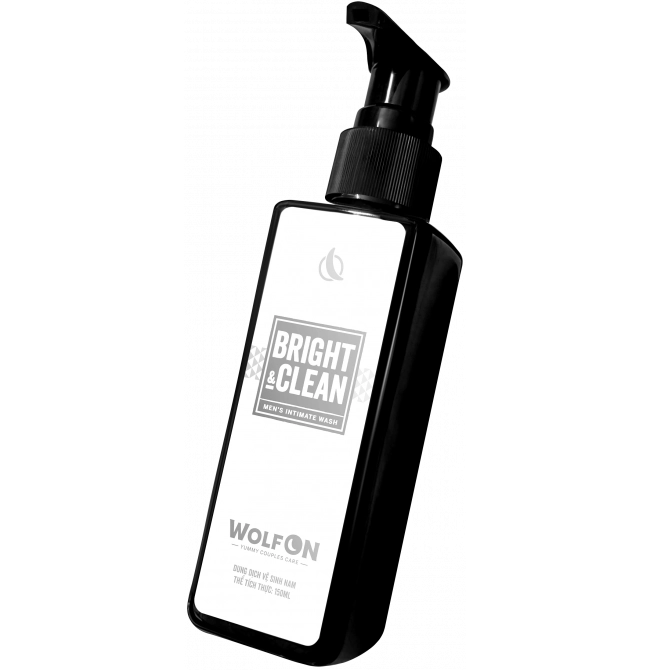 Dung Dịch Vệ Sinh Nam Giới Wolf ON Bright & Clean Dưỡng Sáng 1% Niacinamide Sạch Thơm Nam Tính 150ml